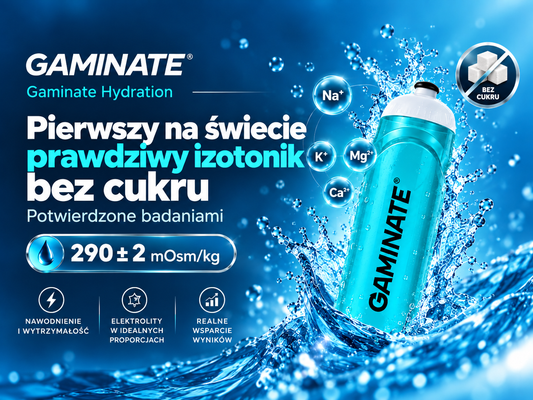 Gaminate Hydration – pierwszy na świecie PRAWDZIWY izotonik bez cukru
