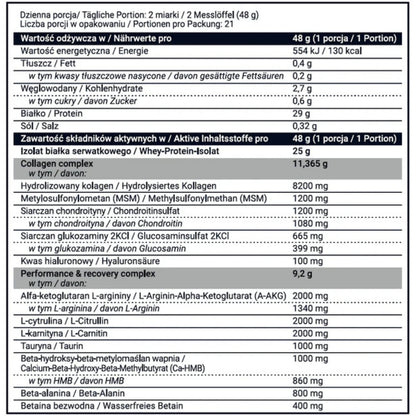 ISOLATE + COLLAGEN COMPLEX + PERFORMANCE & RECOVERY COMPLEX